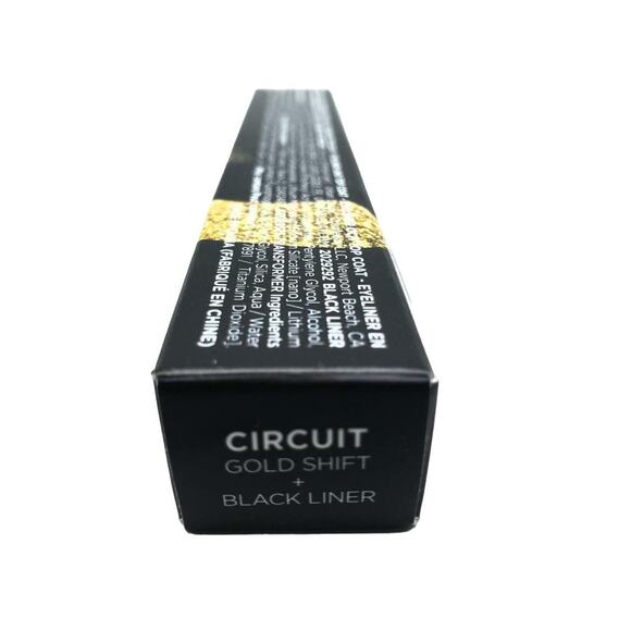Urban Decay Wired Double Ended Eyeliner Top Coat Circuit Gold Shift Black Liner - Picture 3 of 3